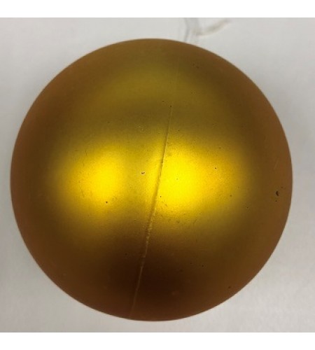 80MM GOLD MATT BAUBLES 